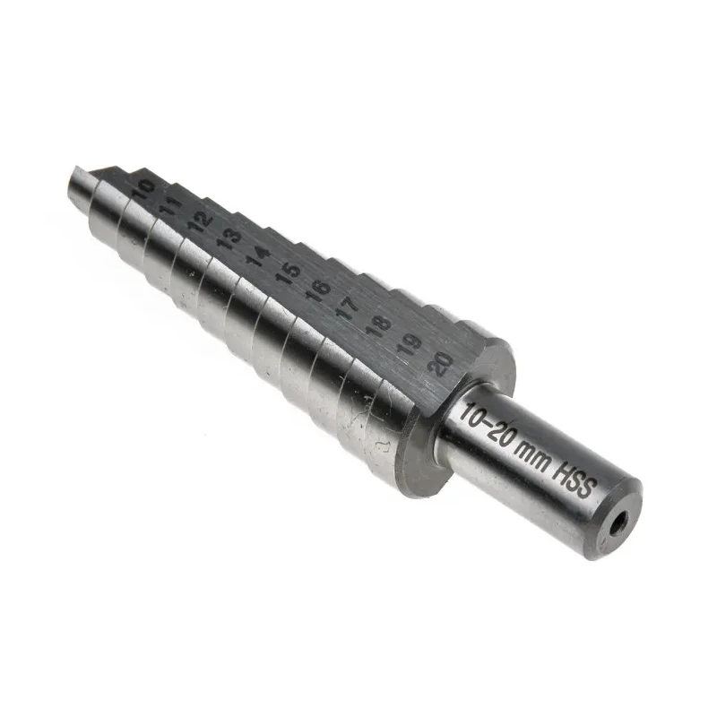 RS PRO High-Speed Steel (HSS) Step Drill Bit 10 to 20 mm Diameter Cone Shank Bright Finish 232-579