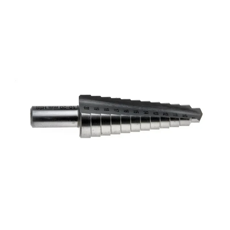 RS PRO High-Speed Steel (HSS) Step Drill Bit 10 to 20 mm Diameter Cone Shank Bright Finish 232-579