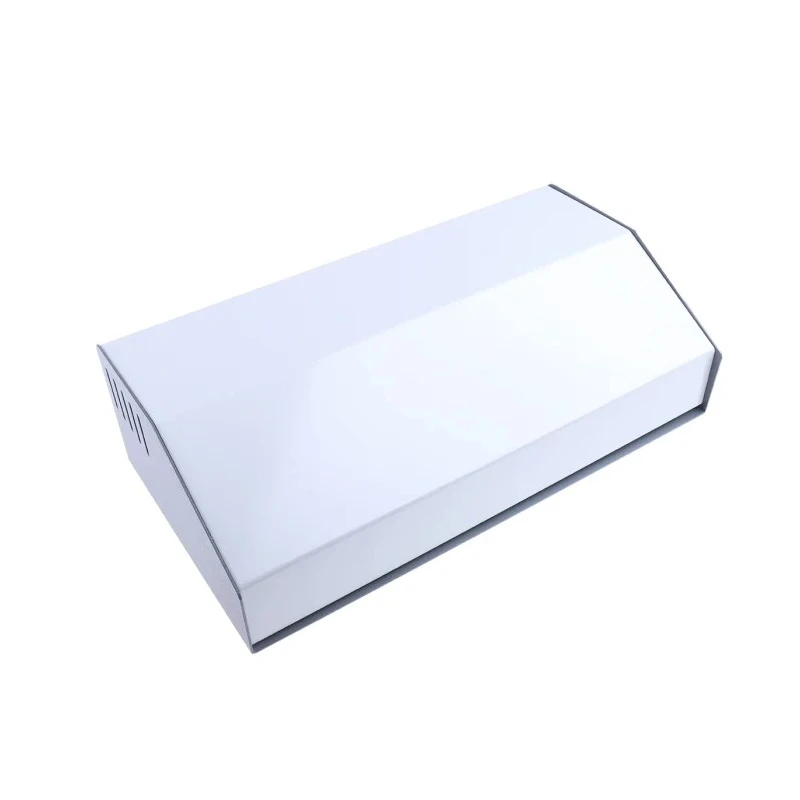 Hammond 519 Series Grey Aluminium Steel Desktop Enclosure Sloped Front 350 mm x 180 mm x 100 mm 519-0920
