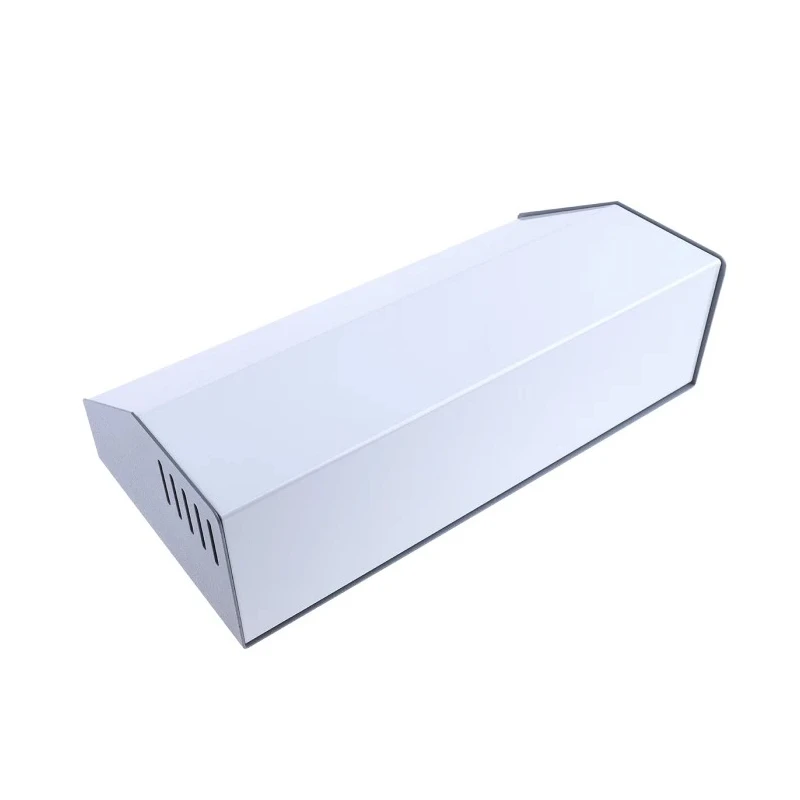 Hammond 519 Series Grey Aluminium Steel Desktop Enclosure Sloped Front 350 mm x 180 mm x 100 mm 519-0920