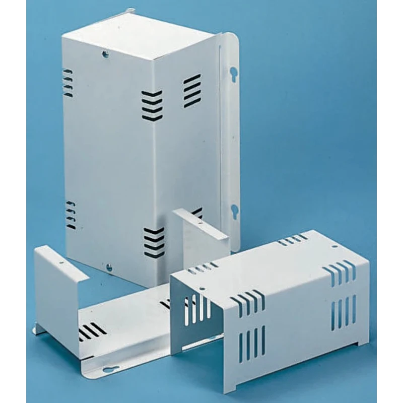 RS PRO White Cold Rolled Steel Instrument Case 130 mm Height, 500 mm Length, 180 mm Width 232-147