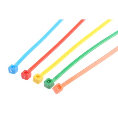 RS PRO Nylon 66 Non-Releasable Mixed Colour Cable Tie Kit 250 Pcs 165 mm x 2.5 mm 233-534