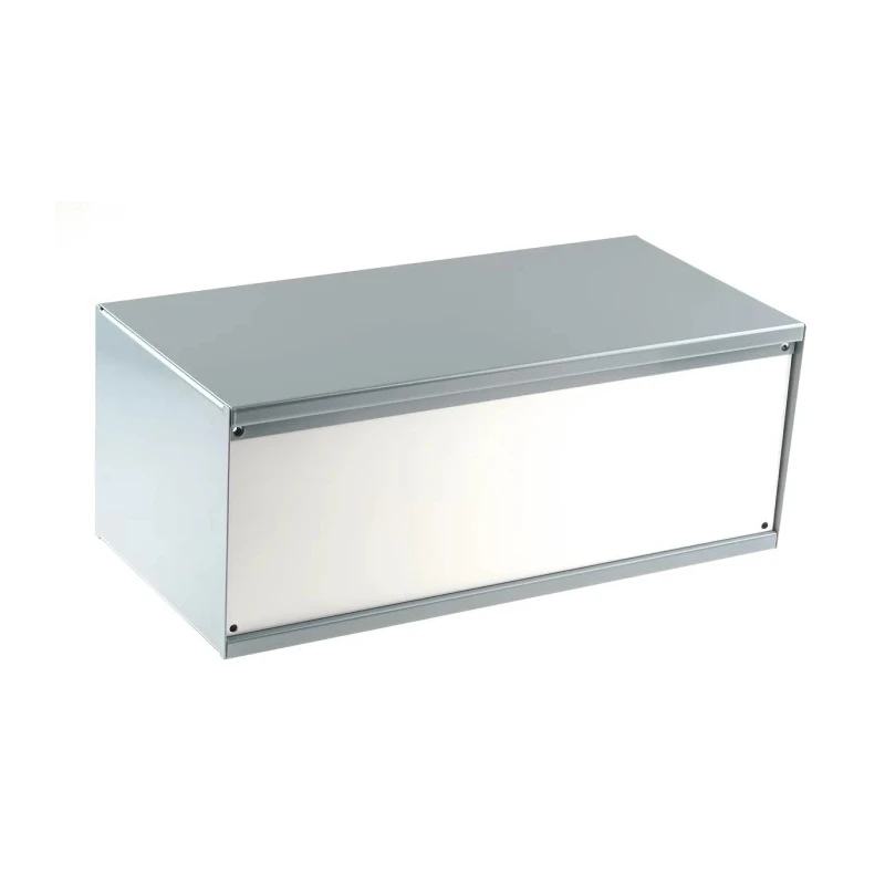 RS PRO Grey Cold Rolled Steel Instrument Case 159 mm x 406 mm x 197 mm 232-282