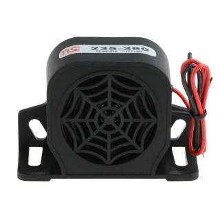 RS PRO Electronic Sounder Universal 12 to 80V DC 107 dB 1-Tone Glass Filled Nylon Housing 235-360