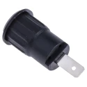 Staubli Black Female Banana Socket, 4 mm Connector, Tab Termination, 1 kV Voltage, 24 A Current, Nickel Plating 23.3160-21