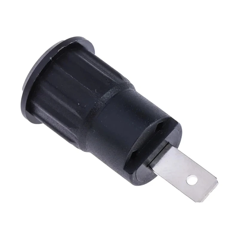 Staubli Black Female Banana Socket, 4 mm Connector, Tab Termination, 1 kV Voltage, 24 A Current, Nickel Plating 23.3160-21