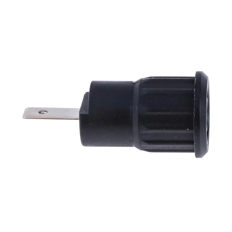 Staubli Black Female Banana Socket, 4 mm Connector, Tab Termination, 1 kV Voltage, 24 A Current, Nickel Plating 23.3160-21