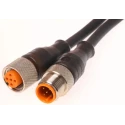 Lumberg Automation 5 Way Male Straight to 34 Way Female M12 Sensor Actuator Cable 60V RST 5-RKT 5-87/2M