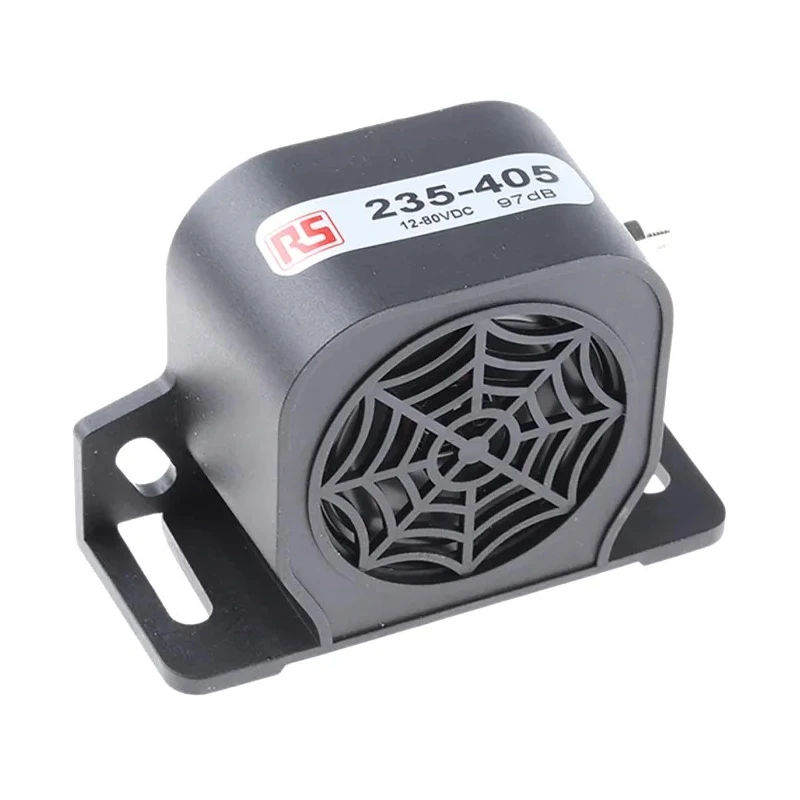 RS PRO Electronic Sounder Universal, DC 80V, 1-Tone, 97 dB at 1m 235-405