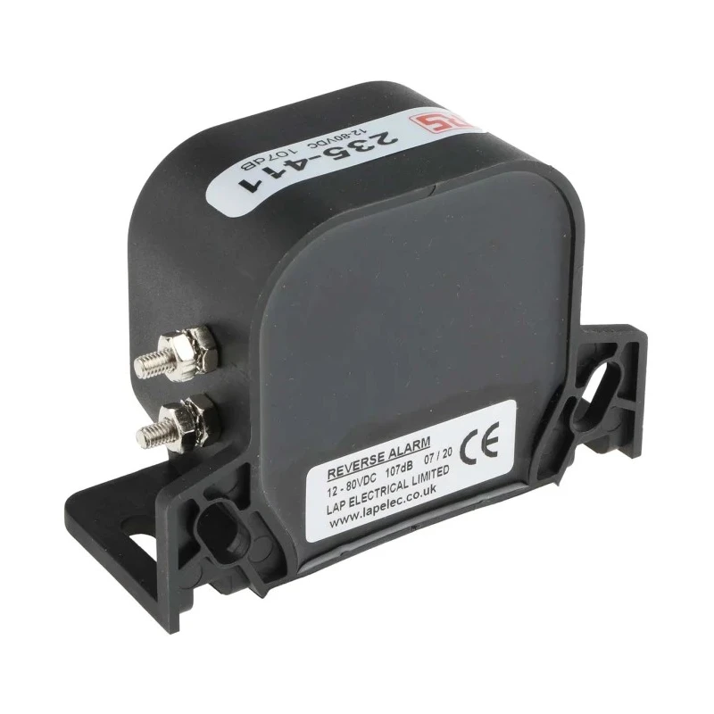 RS PRO Electronic Sounder Universal Mount Black Glass Filled Nylon Housing DC 12-80V 107 dB IP67 IP67