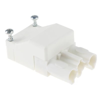 Wieland ST18 Series Female Screw Lighting Connector, 3-Pole, 16A, 250V, IP20 ST18