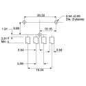 TE Connectivity Disk Drive Connector Surface Mount 250V AC 12A Phosphor Bronze Contacts Nylon Housing 770149-1