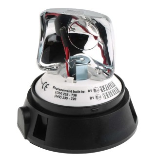 RS PRO Blue, Clear, Red, Green, Amber Beacon Magnetic Mount 230V DC Incandescent Bulb IP56 236-284