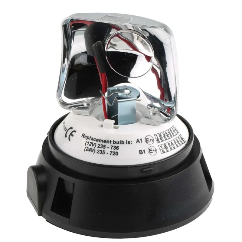 RS PRO Blue, Clear, Red, Green, Amber Beacon Magnetic Mount 230V DC Incandescent Bulb IP56 236-284