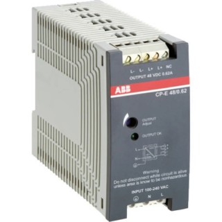 ABB CPE Switched Mode DIN Rail Power Supply 240V AC/DC Input, 48V DC 1.25A Output 60W 1SVR427031R2000 CP-E 48/1.25