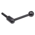 RS PRO Tension Lever with M12 Thread x 50 mm Insert Length Steel Handle and Shaft Black Oxide Finish 237-350