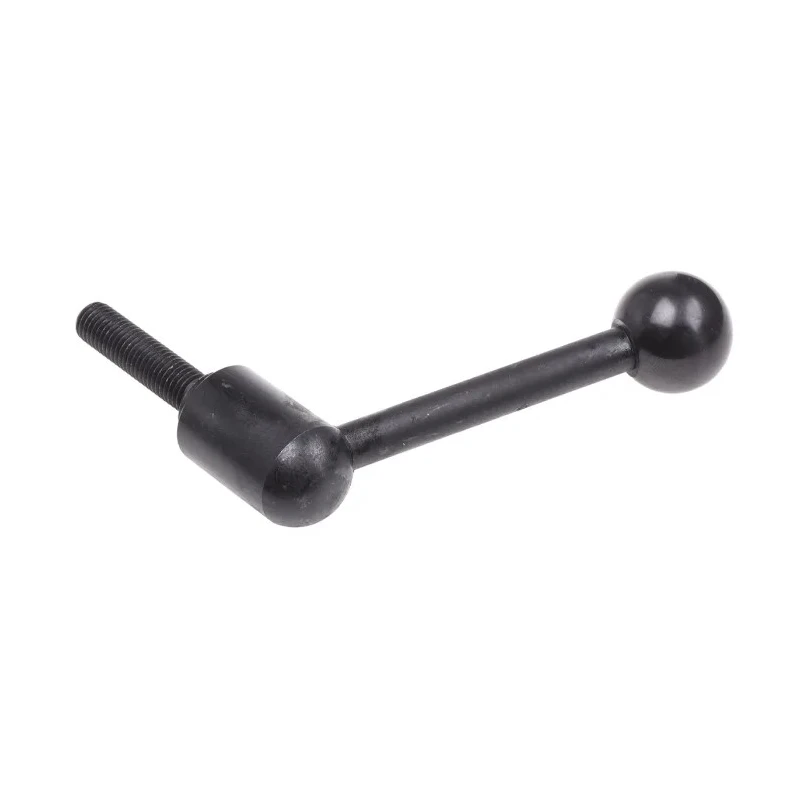 RS PRO Tension Lever with M12 Thread x 50 mm Insert Length Steel Handle and Shaft Black Oxide Finish 237-350