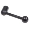 RS PRO Steel Tension Lever Black Oxide Finish M8 x 14 mm Thread, 96 mm Length 237-514