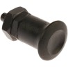 RS PRO M12 Index Plunger with Plastic Technopolymer Black Knob, Hardened Steel Plunger, 45 mm Length 237-491