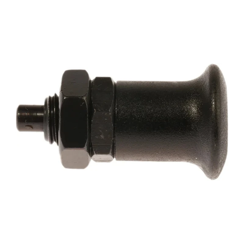 RS PRO M12 Index Plunger with Plastic Technopolymer Black Knob, Hardened Steel Plunger, 45 mm Length 237-491