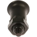 RS PRO M12 Index Plunger with Plastic Technopolymer Black Knob, Hardened Steel Plunger, 45 mm Length 237-491