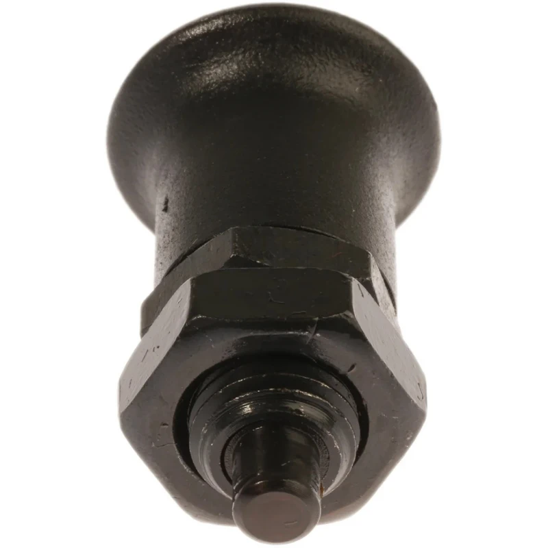 RS PRO M12 Index Plunger with Plastic Technopolymer Black Knob, Hardened Steel Plunger, 45 mm Length 237-491