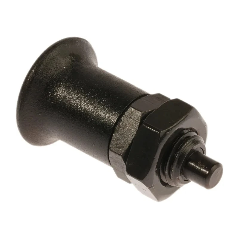 RS PRO M12 Index Plunger with Plastic Technopolymer Black Knob, Hardened Steel Plunger, 45 mm Length 237-491