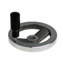 RS PRO Silver Die Cast Aluminium Spoked Revolving Hand Wheel 125mm Diameter 237-552