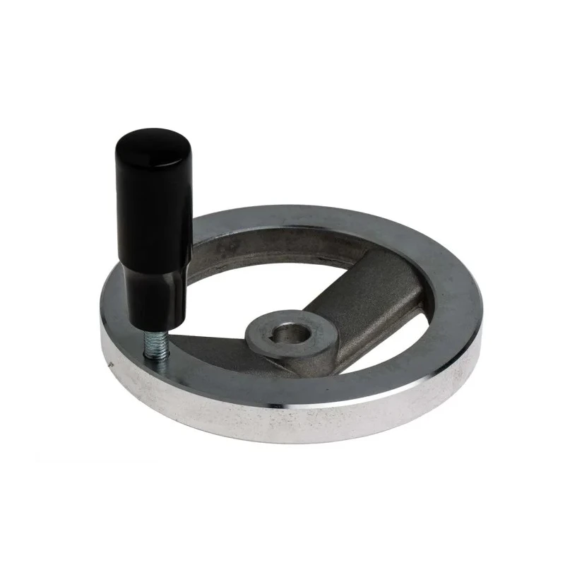 RS PRO Silver Die Cast Aluminium Spoked Revolving Hand Wheel 125mm Diameter 237-552