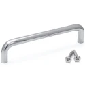 RS PRO Anodised Silver Stainless Steel Arch Shape Handle 30 mm Height, 9 mm Width, 129 mm Length 237-902