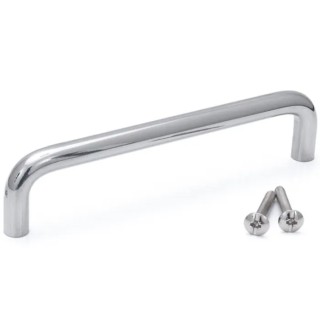 RS PRO Anodised Silver Stainless Steel Arch Shape Handle 30 mm Height, 9 mm Width, 129 mm Length 237-902