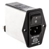 Schaffner Panel Mount IEC Filter 250V AC 2.5A Male 2 Pole with 1 Fuse Faston FN393-2.5-05-11