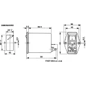 Schaffner Panel Mount IEC Filter 250V AC 2.5A Male 2 Pole with 1 Fuse Faston FN393-2.5-05-11