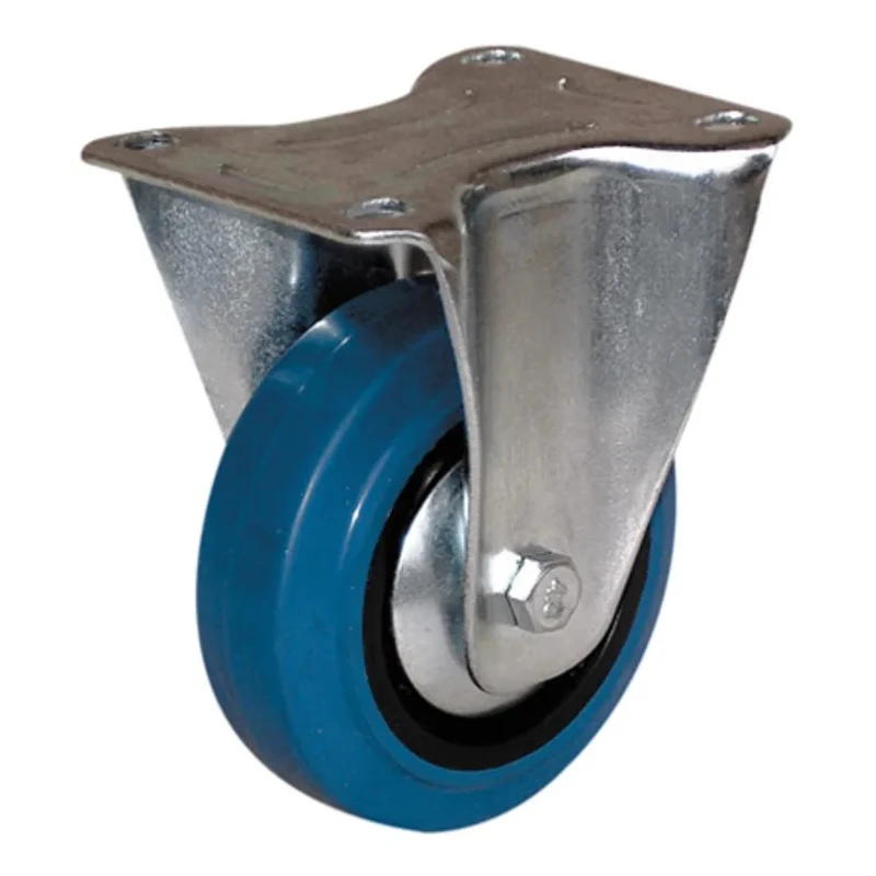Guitel Hervieu Fixed Castor 150 kg Capacity 100 mm Wheel Elastic Tyre 5087221