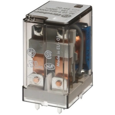 Finder PCB Power Relay 12V DC Coil 12A Switching Current DPDT 56.42.9.012.0000