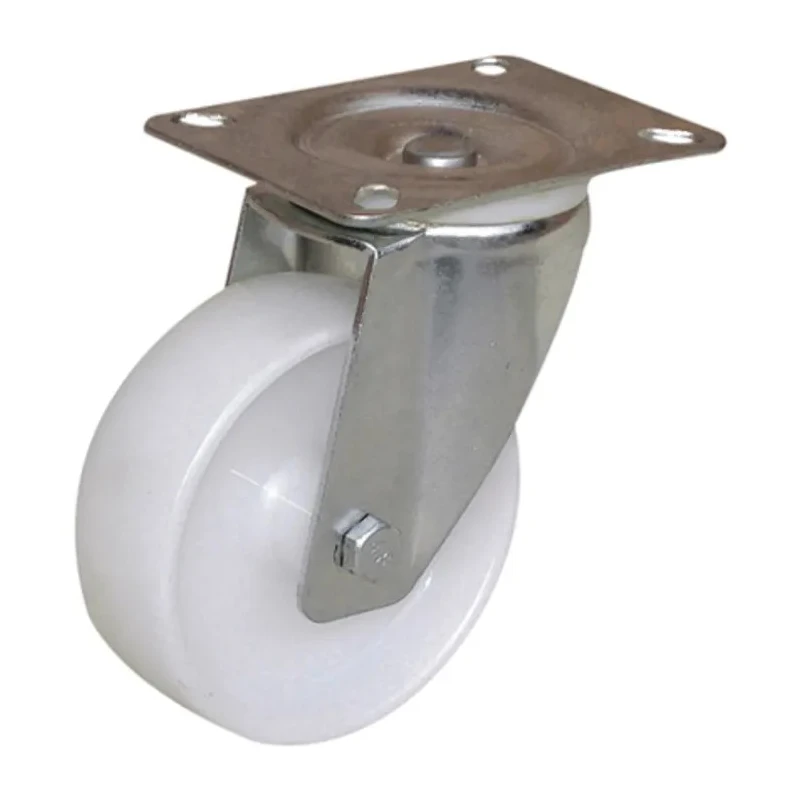 Guitel Hervieu Swivel Castor with Polyolefin Wheel, 100 kg Capacity, 100 mm Diameter, Pressed Steel Frame 1270405