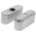 RS PRO Silver Stainless Steel Wing Clamping Knob M8 Threaded Hole 36 mm Diameter 237-508