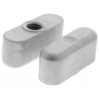 RS PRO Silver Stainless Steel Wing Clamping Knob M8 Threaded Hole 36 mm Diameter 237-508