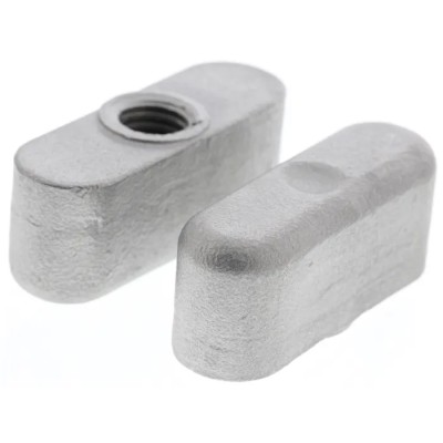 RS PRO Silver Stainless Steel Wing Clamping Knob M8 Threaded Hole 36 mm Diameter 237-508