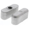 RS PRO Silver Stainless Steel Wing Clamping Knob M8 Threaded Hole 36 mm Diameter 237-508
