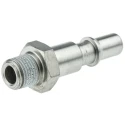 Staubli ? Fluid Connectors Staubli Fluid Connectors Safety Quick Connect Male Thread Coupling, Nitrile Butadiene RBE 06.6160