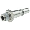 Staubli ? Fluid Connectors Staubli Fluid Connectors Safety Quick Connect Male Thread Coupling, Nitrile Butadiene RBE 06.6160