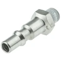 Staubli ? Fluid Connectors Staubli Fluid Connectors Safety Quick Connect Male Thread Coupling, Nitrile Butadiene RBE 06.6160