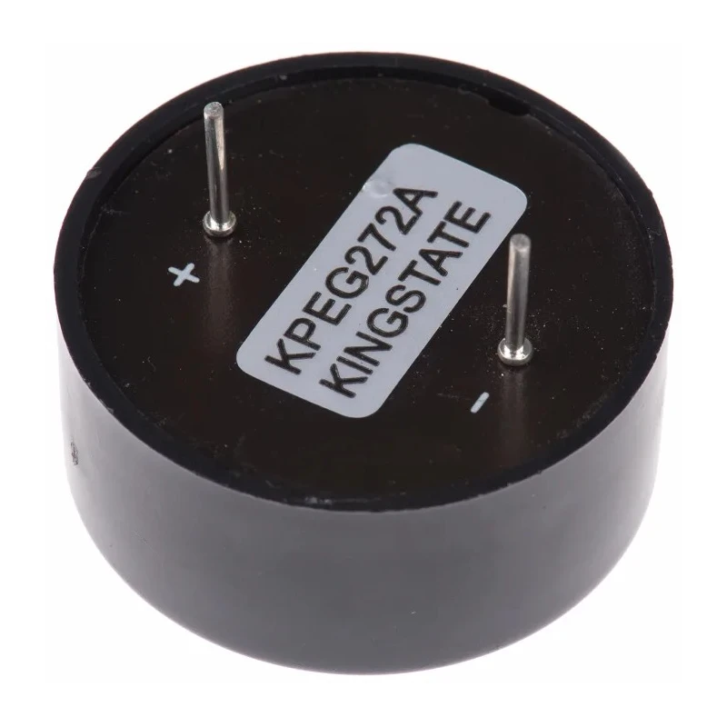RS PRO 95 dB Through Hole Continuous Internal 14.4 mm Piezo Buzzer Component 3 V dc Min 20V dc Max 0237912P