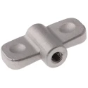 RS PRO Silver Stainless Steel Wing Clamping Knob Threaded Hole 45 mm Diameter 12 mm Thread Length 237-738