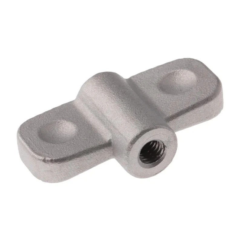 RS PRO Silver Stainless Steel Wing Clamping Knob Threaded Hole 45 mm Diameter 12 mm Thread Length 237-738