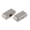 RS PRO Silver Stainless Steel Wing Clamping Knob, Threaded Hole, 25 mm Diameter, 7 mm Thread Length 237-744