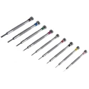 RS PRO Slotted Precision Screwdriver Set 9-Piece Tip Sizes 0.6 to 3 mm with Carousel Storage 243-291