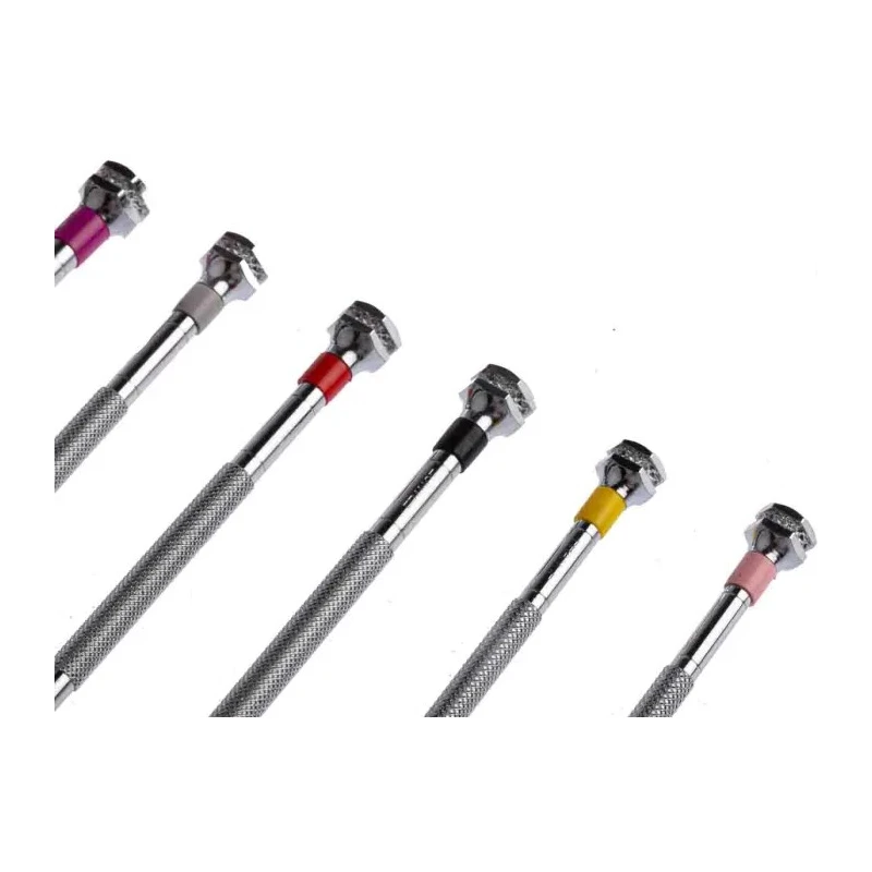 RS PRO Slotted Precision Screwdriver Set 9-Piece Tip Sizes 0.6 to 3 mm with Carousel Storage 243-291