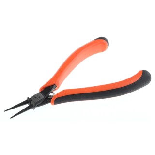 Bahco 4-Piece Round Nose Plier Set, 135mm Overall Length, 22mm Jaw, Dual Component Handle, High Alloy Steel, Phosphate 4530